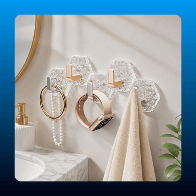 Self-Adhesive Hexagonal Ripple Hooks