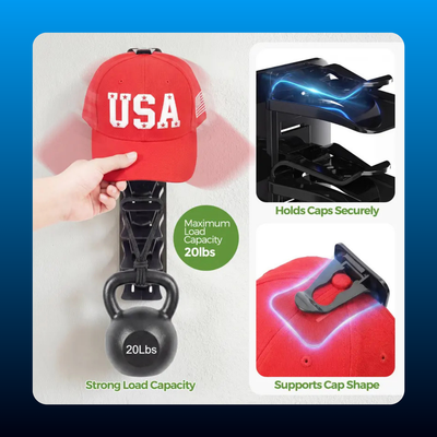 Wall-Mounted Hat Organizer (2 Pack)
