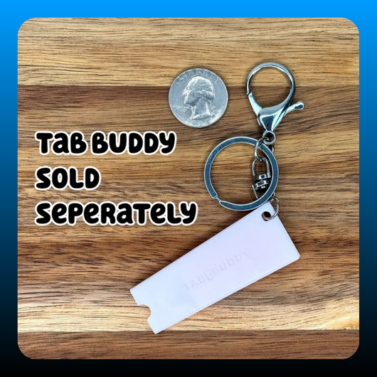 Large Easy-Open Clasp Keychain with Slip-On Keyring