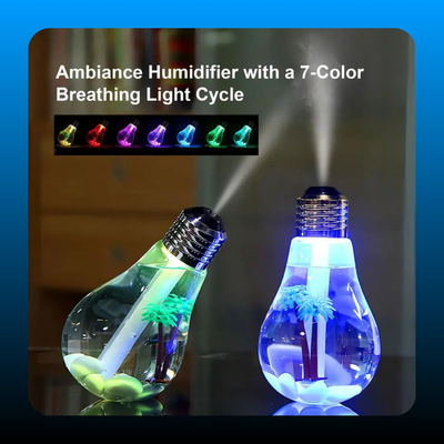 7-Color Auto-Changing Bulb Humidifier