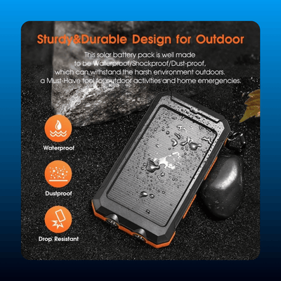 20000mAh Solar Power Bank