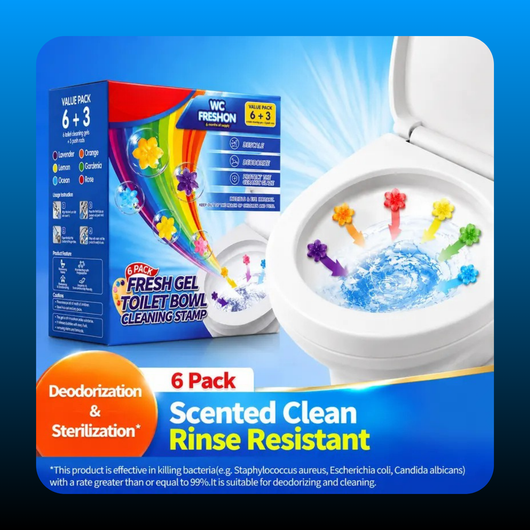 Floral Toilet Gel Cleaner Set