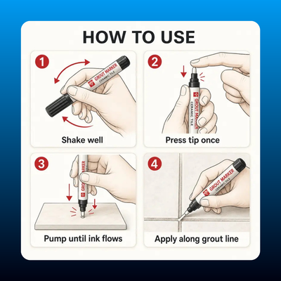 Heavy-Duty Grout Repair Pen