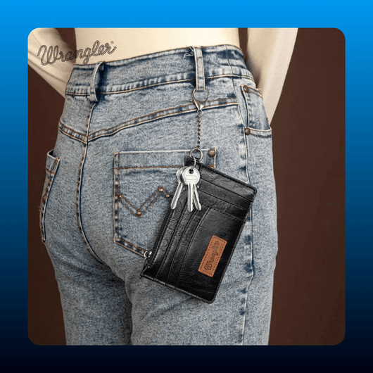 RFID Card Wallet with Wristlet Strap