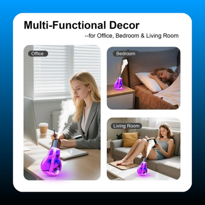 7-Color Auto-Changing Bulb Humidifier