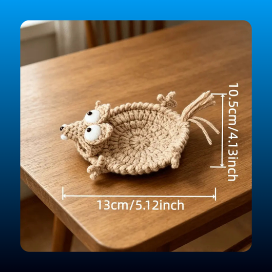 Handmade Squirrel Coasters