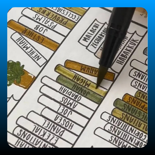 Bible Reading Tracker Sticker (4 Pieces)