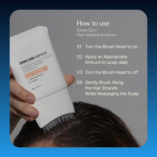 Hair Growth Scalp & Thickening Serum with Built-In Brush Applicator
