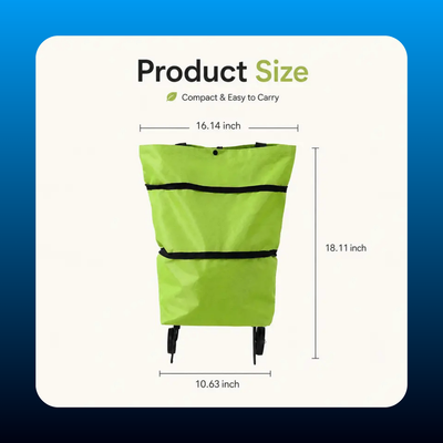 Foldable Shopping Trolley Bag with Wheels