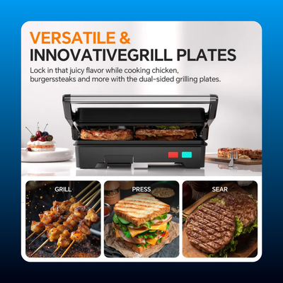 3-in-1 Electric Grill and Panini Press