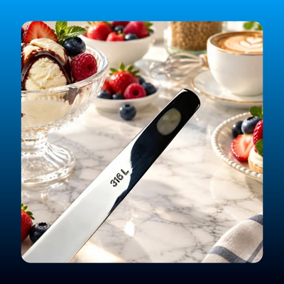 316L Stainless Dessert Spade Spoon
