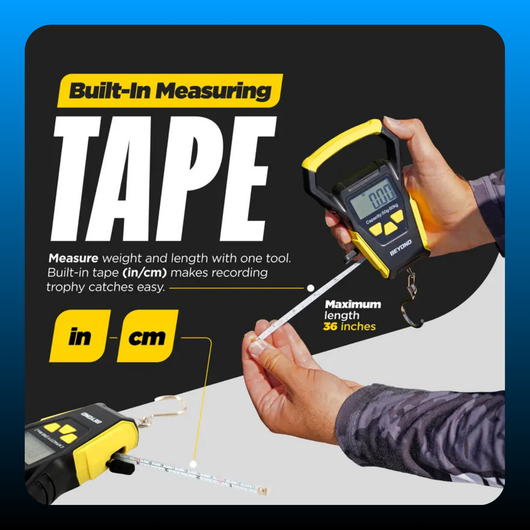 Fishing Digital Scale with Built-in Tape Measure