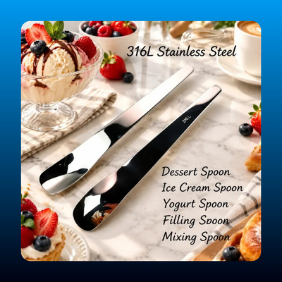 316L Stainless Dessert Spade Spoon