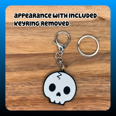 Large Easy-Open Clasp Keychain with Slip-On Keyring