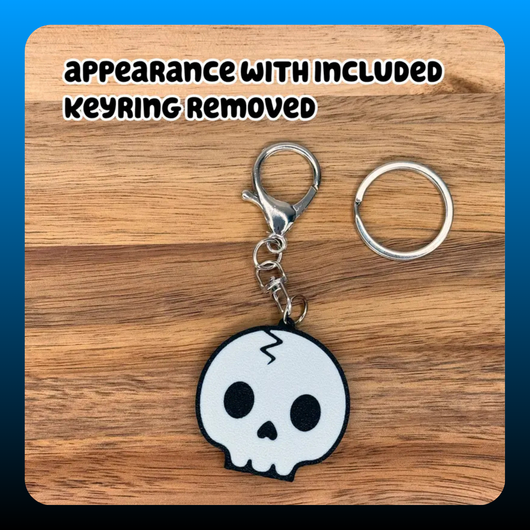 Large Easy-Open Clasp Keychain with Slip-On Keyring