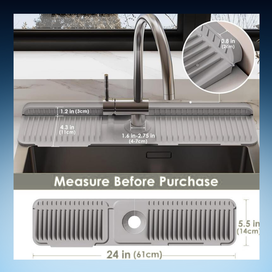 Sink Splash Guard Mat