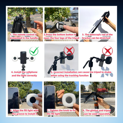 Auto Face Tracking Selfie Tripod
