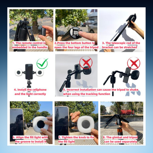 Auto Face Tracking Selfie Tripod