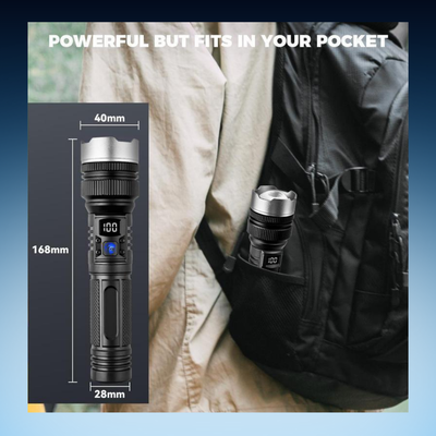 Rechargeable LED Flashlight with Power Bank