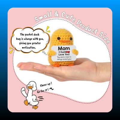 Duck I Love You Mom Handmade Crochet