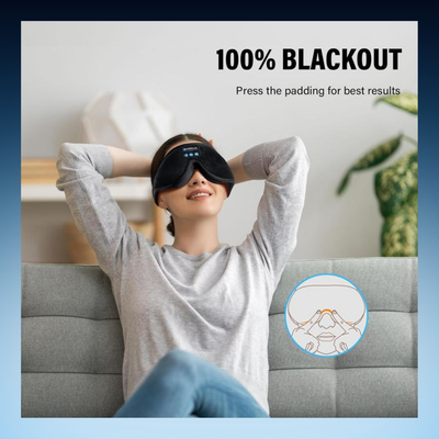 3D Bluetooth Sleep Mask Headphones