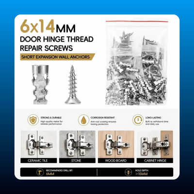 Expansion Screw and Wall Anchor Set