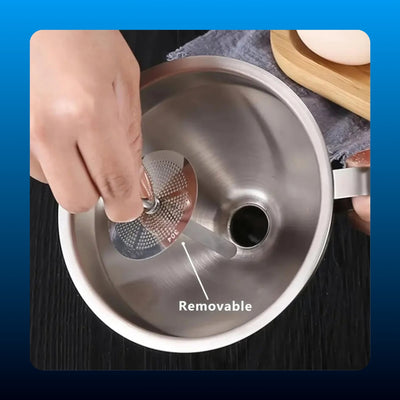 Stainless Funnel with Removable Filter