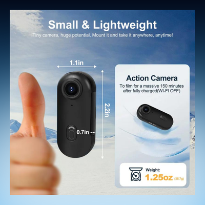 Magnetic Wearable Action Camera