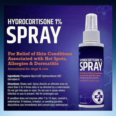 Hydrocortisone Spray – Itch Relief, Hot Spot Treatment, and Skin Irritation Solution