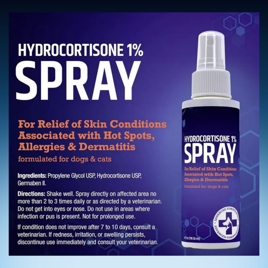 Hydrocortisone Spray – Itch Relief, Hot Spot Treatment, and Skin Irritation Solution