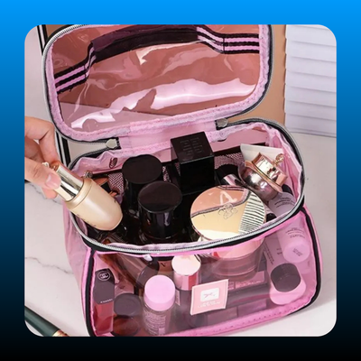 Portable Luxury Vintage Makeup Bag
