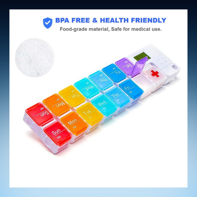 Pill Organizer with Digital Reminder Alarm