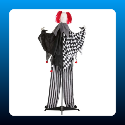 Animated Standing Evil Clown Prop