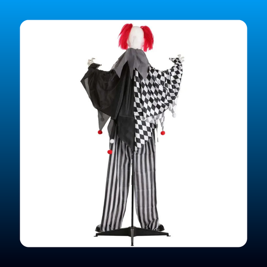 Animated Standing Evil Clown Prop