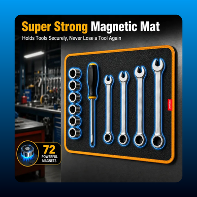 3-Piece Magnetic Tool Mat & Tray Holder