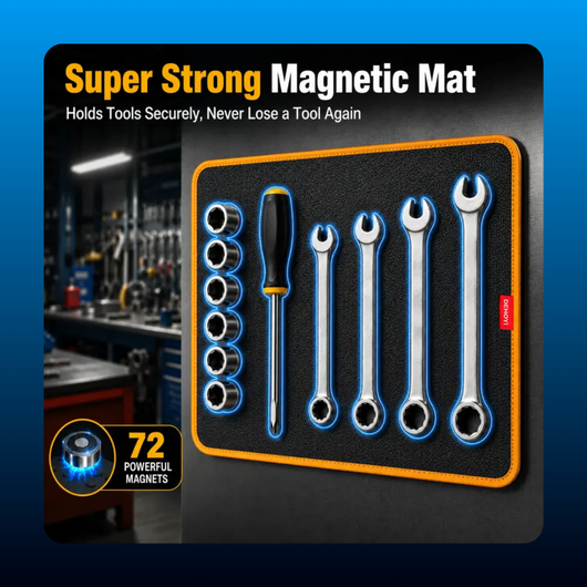 3-Piece Magnetic Tool Mat & Tray Holder