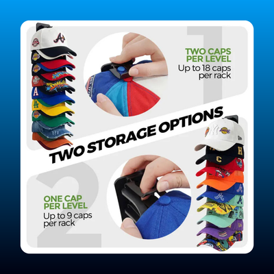 Wall-Mounted Hat Organizer (2 Pack)