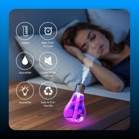 7-Color Auto-Changing Bulb Humidifier