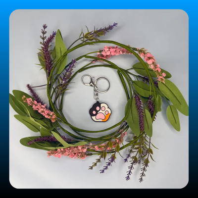 Large Easy-Open Clasp Keychain with Slip-On Keyring