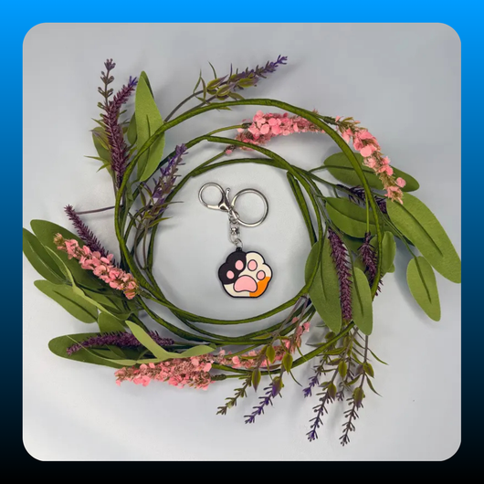 Large Easy-Open Clasp Keychain with Slip-On Keyring