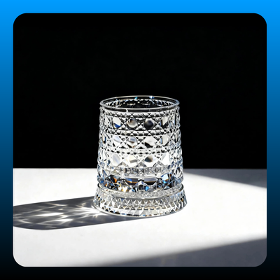 Luxury 360° Spinning Crystal Glass