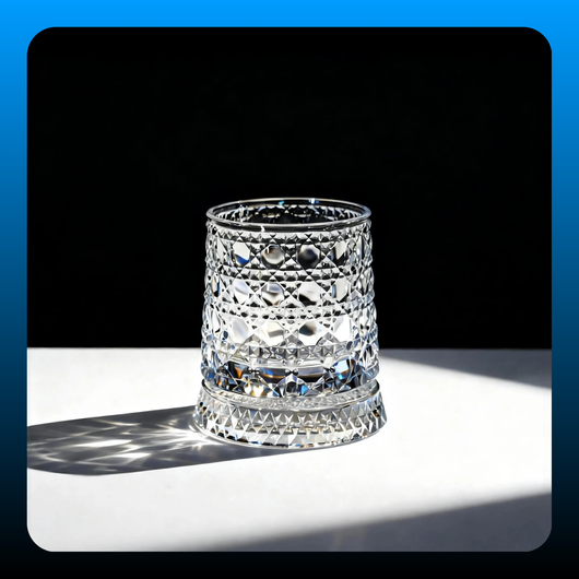 Luxury 360° Spinning Crystal Glass