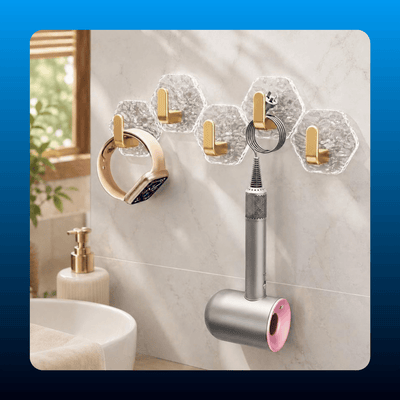 Self-Adhesive Hexagonal Ripple Hooks