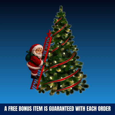 SANTA’S MAGIC –  Electric Climbing Santa Ladder Decoration