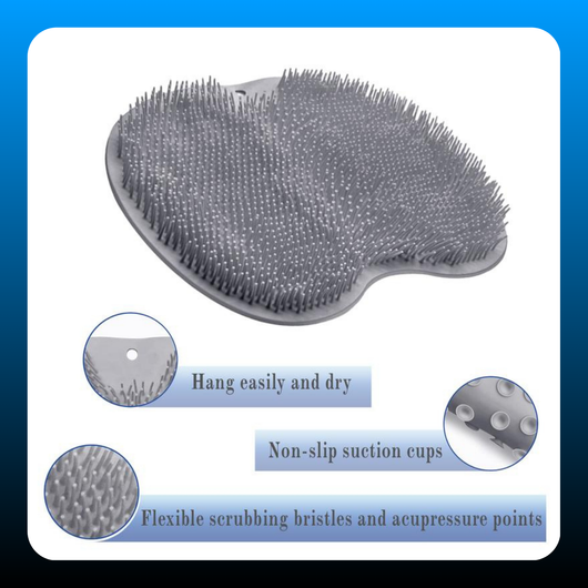 Silicone Foot Mat for Back & Feet Scrubber