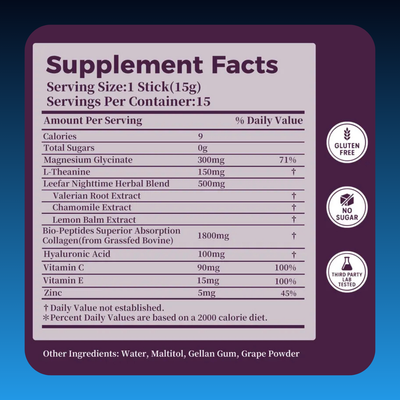 Nighttime Collagen Peptide Jelly Sticks