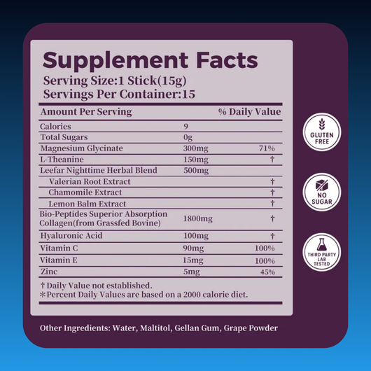 Nighttime Collagen Peptide Jelly Sticks