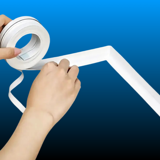 Self-Adhesive White Caulk Tape
