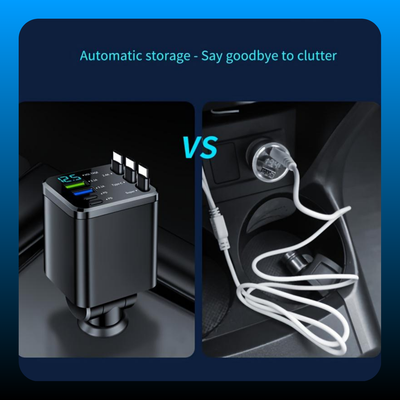 7-in1 Smart Universal Fast Retractable Car Charger