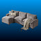 Modular Sectional Sofa with Ottoman